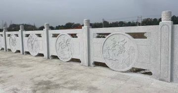 许昌芝麻白河道栏杆 石材栏杆