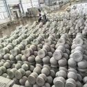 许昌芝麻白圆球 石球 挡车球