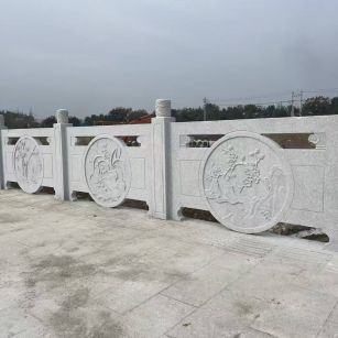 许昌芝麻白河道栏杆 石材栏杆