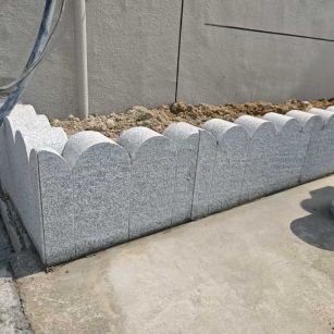 许昌芝麻白花边石  围边石