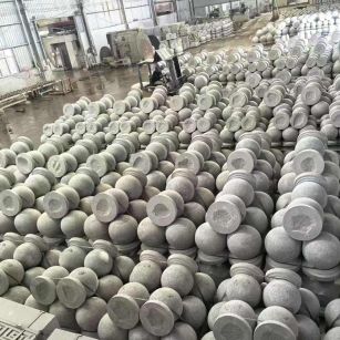 许昌芝麻白圆球 石球 挡车球