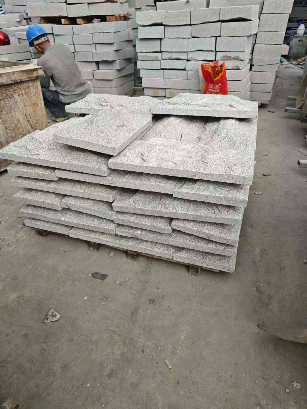 许昌芝麻白蘑菇石，自然面