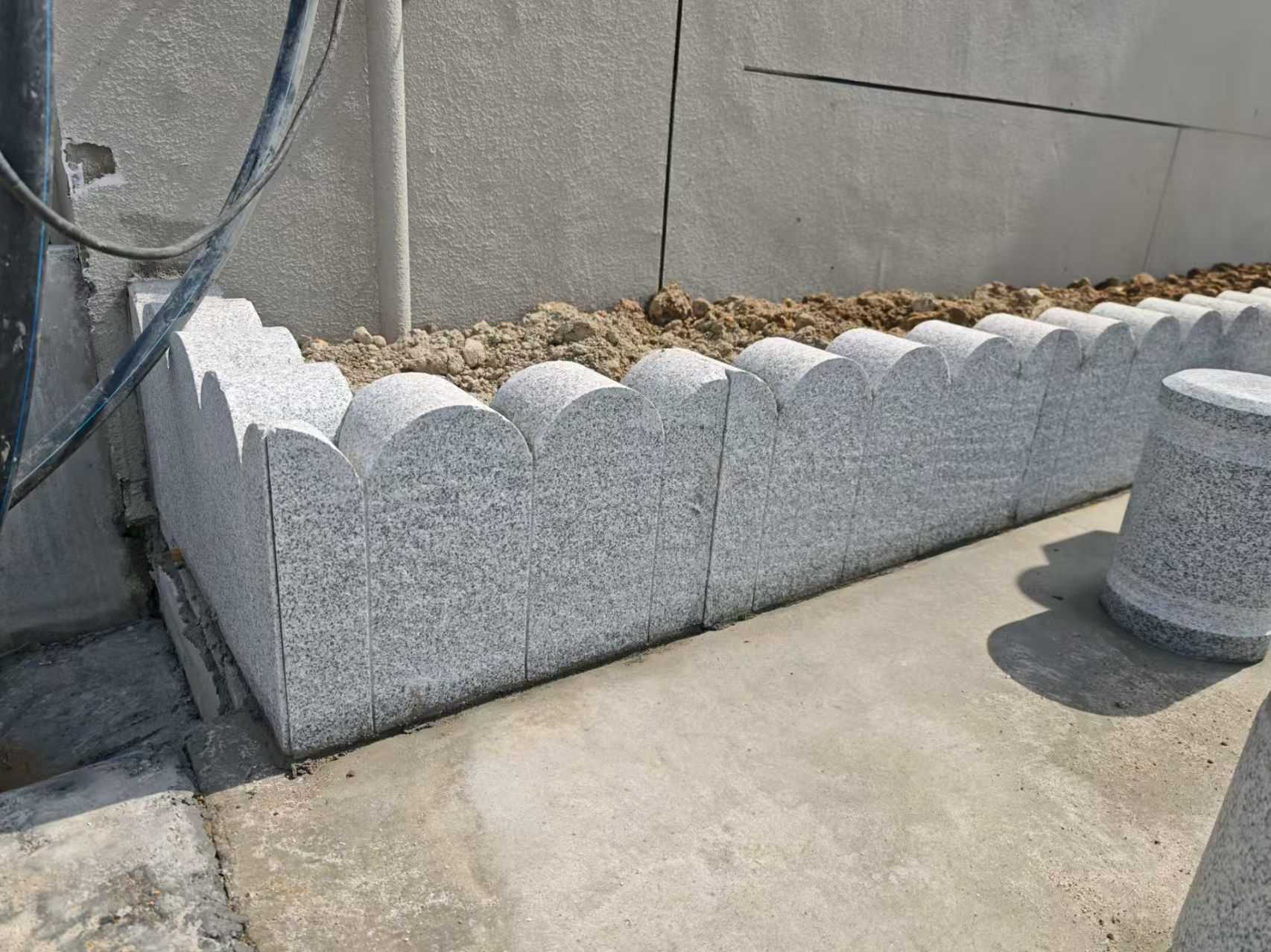 许昌芝麻白花边石  围边石