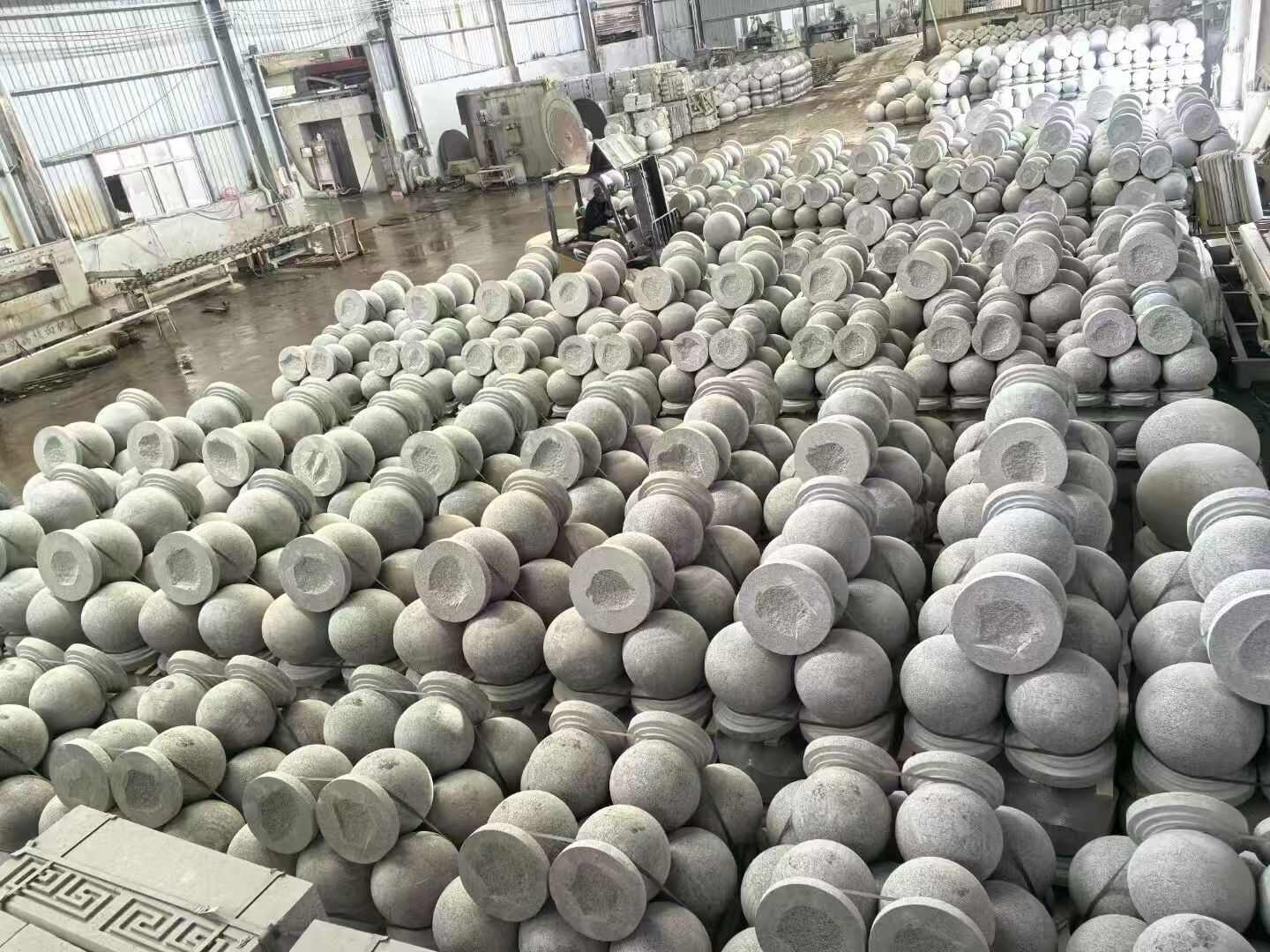 许昌芝麻白圆球 石球 挡车球